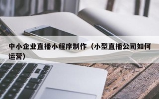 沛县中小企业直播小程序制作（小型直播公司如何运营）